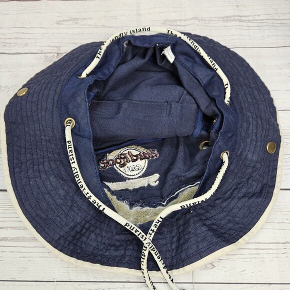 Vintage Hard Rock Cafe Save The Planet St. Maarten Bucket Hat Side Snaps - Picture 5 of 5